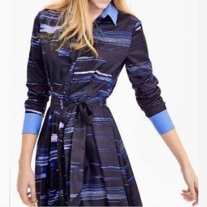 Banana Republic Blue Long Sleeve Shirt Dress - Size 6